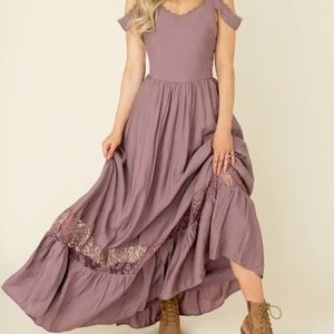 CORAL DRESS IN ORCHID